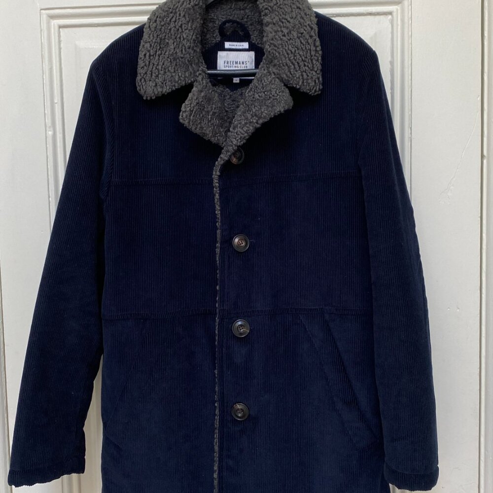 Sherpa Lined Corduroy Western Winter Jacket.